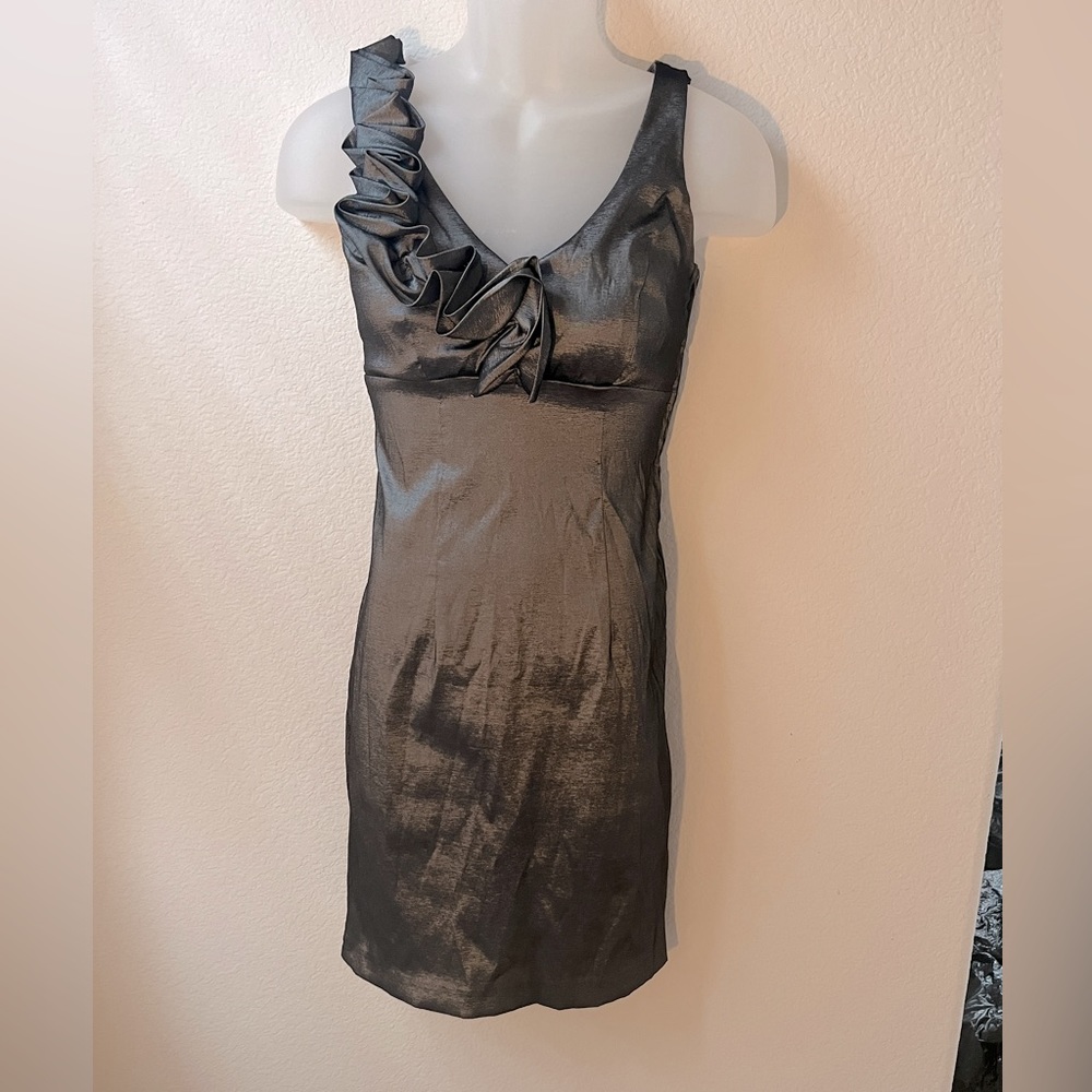 J. F. W formal metallic stretch dress size 6